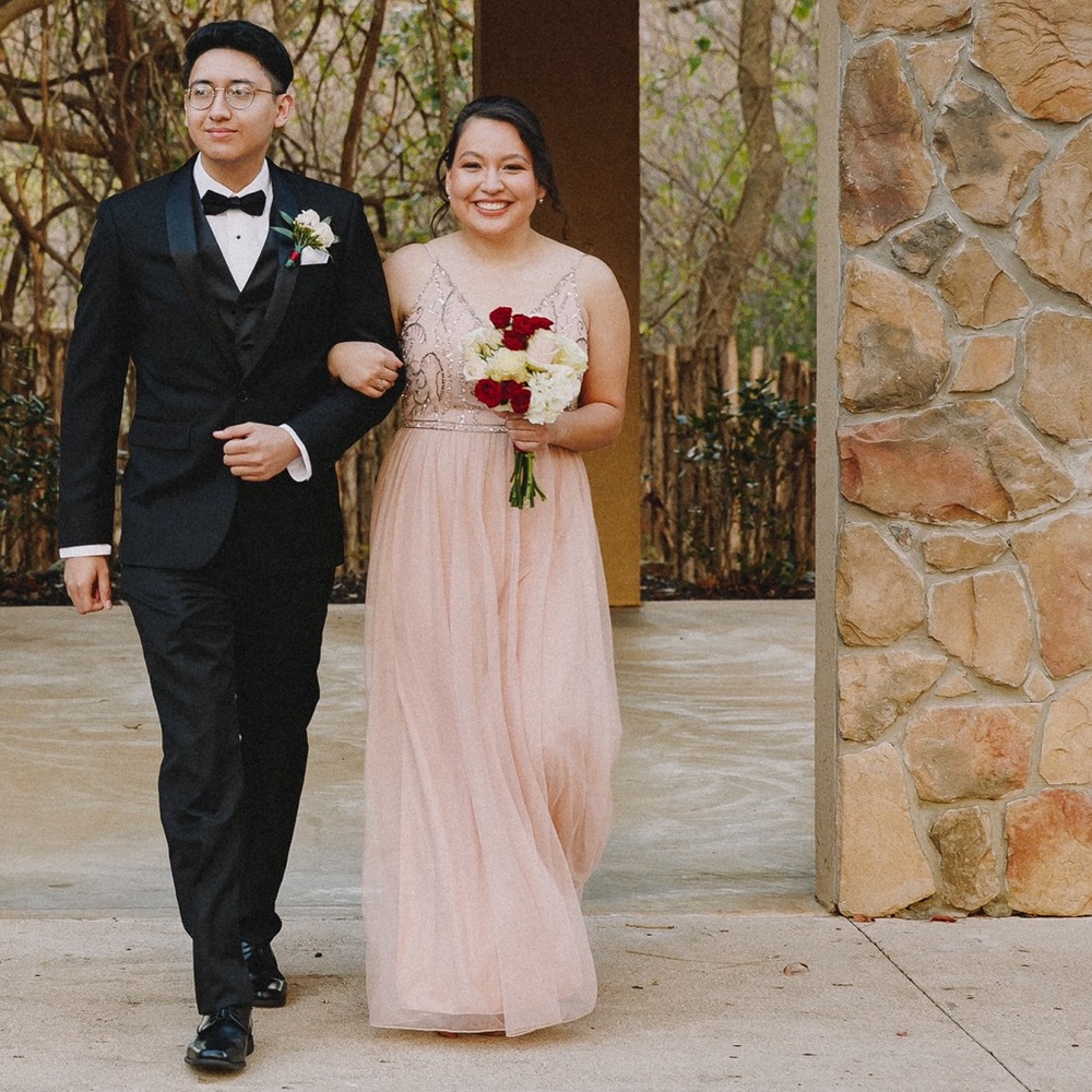 Size 14 Blush Bridesmaid Dress